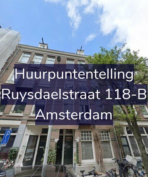 Foto gevel Huurpuntentelling voor Ruysdaelstraat 118-B, Amsterdam