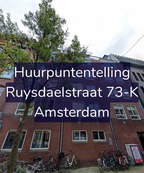 Foto gevel Huurpuntentelling voor Ruysdaelstraat 73-K, Amsterdam