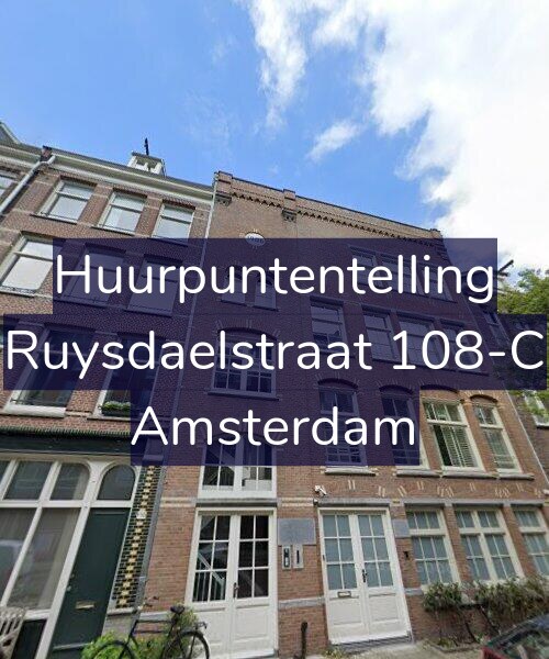 Foto gevel Huurpuntentelling voor Ruysdaelstraat 108-C, Amsterdam