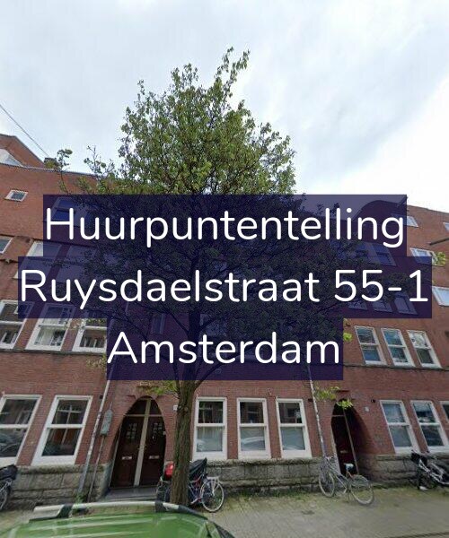 Foto gevel Huurpuntentelling voor Ruysdaelstraat 55-1, Amsterdam