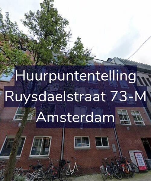 Foto gevel Huurpuntentelling voor Ruysdaelstraat 73-M, Amsterdam