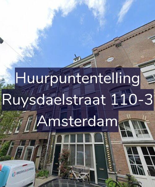 Foto gevel Huurpuntentelling voor Ruysdaelstraat 110-3, Amsterdam