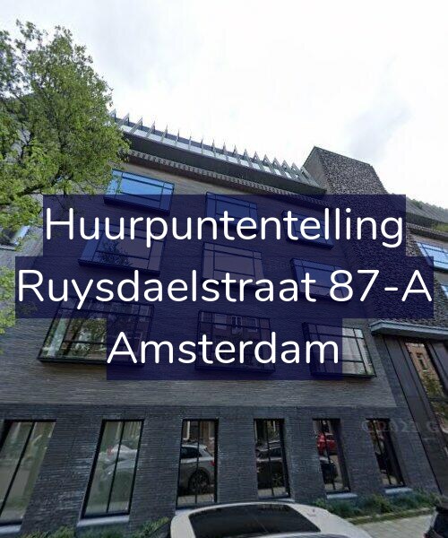 Foto gevel Huurpuntentelling voor Ruysdaelstraat 87-A, Amsterdam