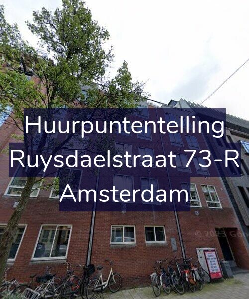 Foto gevel Huurpuntentelling voor Ruysdaelstraat 73-R, Amsterdam
