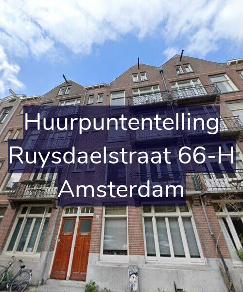 Foto gevel Huurpuntentelling voor Ruysdaelstraat 66-H, Amsterdam