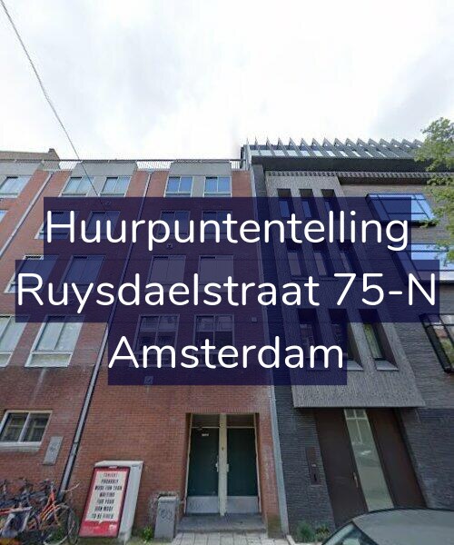 Foto gevel Huurpuntentelling voor Ruysdaelstraat 75-N, Amsterdam