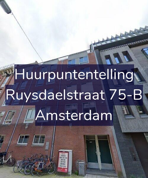 Foto gevel Huurpuntentelling voor Ruysdaelstraat 75-B, Amsterdam