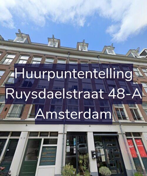 Foto gevel Huurpuntentelling voor Ruysdaelstraat 48-A, Amsterdam