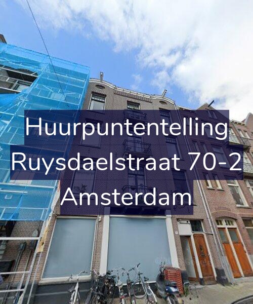 Foto gevel Huurpuntentelling voor Ruysdaelstraat 70-2, Amsterdam
