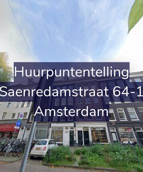 Foto gevel Huurpuntentelling voor Saenredamstraat 64-1, Amsterdam