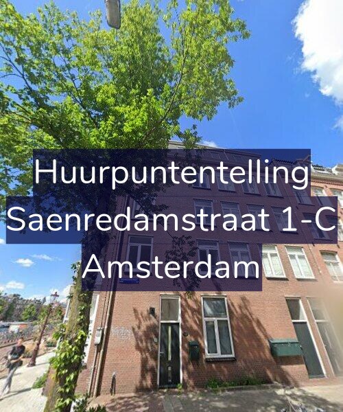 Foto gevel Huurpuntentelling voor Saenredamstraat 1-C, Amsterdam