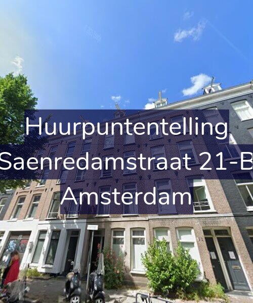 Foto gevel Huurpuntentelling voor Saenredamstraat 21-B, Amsterdam
