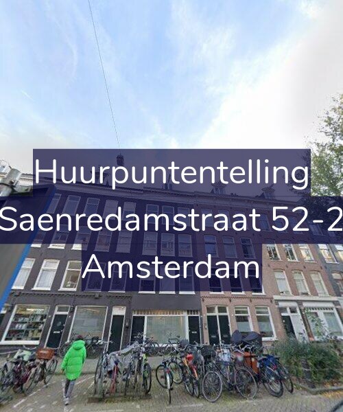 Foto gevel Huurpuntentelling voor Saenredamstraat 52-2, Amsterdam