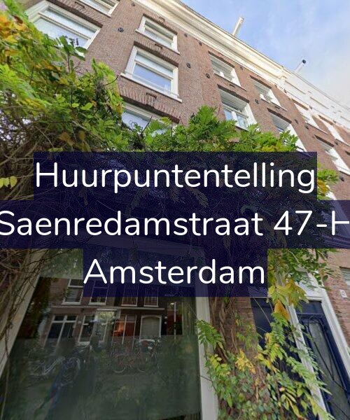 Foto gevel Huurpuntentelling voor Saenredamstraat 47-H, Amsterdam