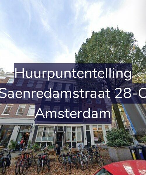 Foto gevel Huurpuntentelling voor Saenredamstraat 28-C, Amsterdam