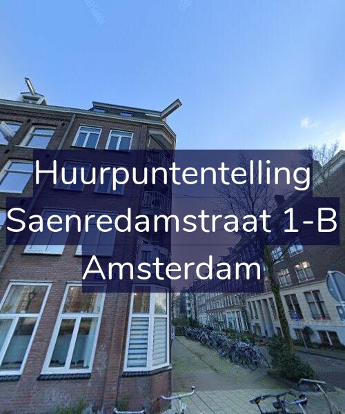 Foto gevel Huurpuntentelling voor Saenredamstraat 1-B, Amsterdam