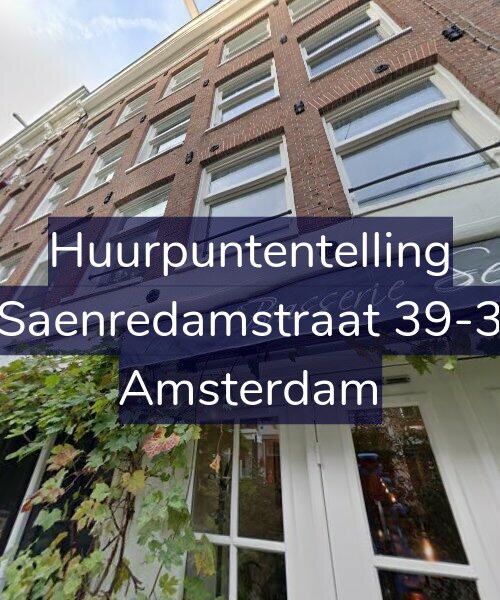 Foto gevel Huurpuntentelling voor Saenredamstraat 39-3, Amsterdam