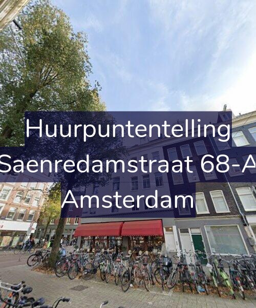 Foto gevel Huurpuntentelling voor Saenredamstraat 68-A, Amsterdam
