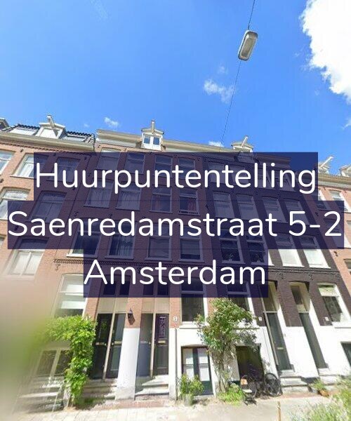Foto gevel Huurpuntentelling voor Saenredamstraat 5-2, Amsterdam