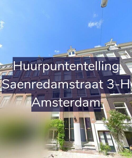 Foto gevel Huurpuntentelling voor Saenredamstraat 3-H, Amsterdam
