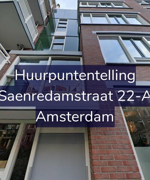 Foto gevel Huurpuntentelling voor Saenredamstraat 22-A, Amsterdam