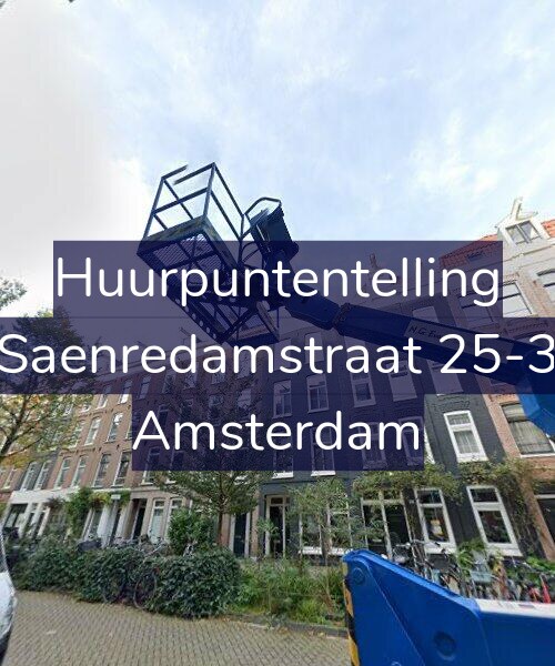 Foto gevel Huurpuntentelling voor Saenredamstraat 25-3, Amsterdam