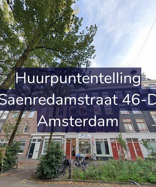 Foto gevel Huurpuntentelling voor Saenredamstraat 46-D, Amsterdam