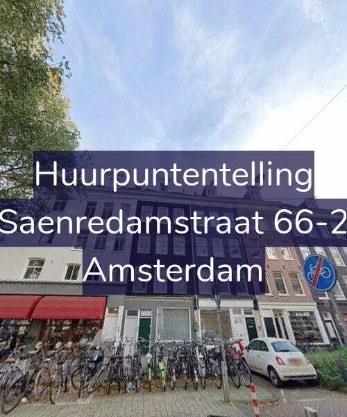 Foto gevel Huurpuntentelling voor Saenredamstraat 66-2, Amsterdam