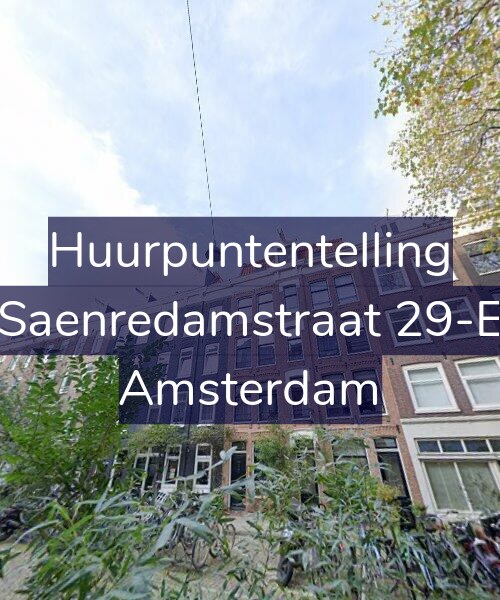 Foto gevel Huurpuntentelling voor Saenredamstraat 29-E, Amsterdam