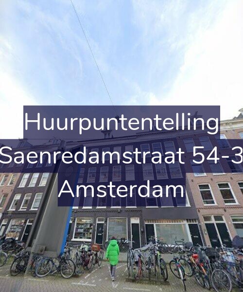 Foto gevel Huurpuntentelling voor Saenredamstraat 54-3, Amsterdam