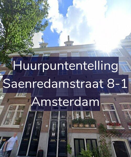 Foto gevel Huurpuntentelling voor Saenredamstraat 8-1, Amsterdam