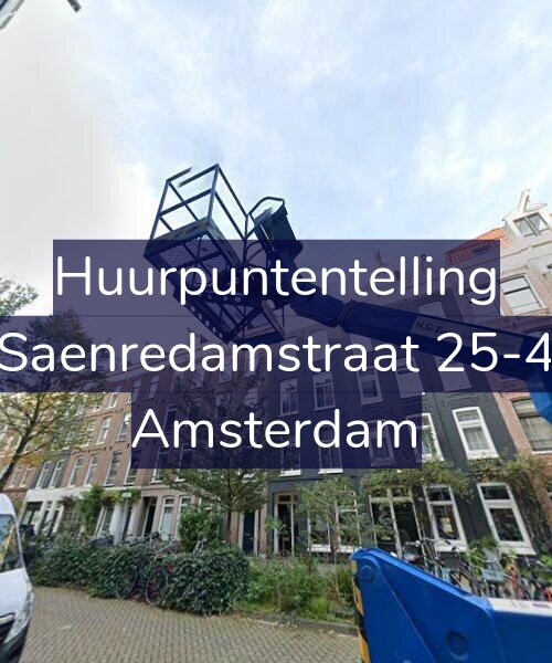 Foto gevel Huurpuntentelling voor Saenredamstraat 25-4, Amsterdam