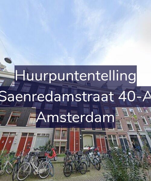 Foto gevel Huurpuntentelling voor Saenredamstraat 40-A, Amsterdam