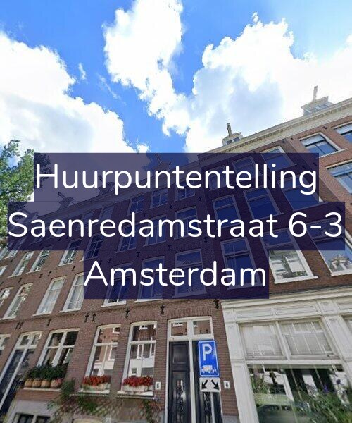 Foto gevel Huurpuntentelling voor Saenredamstraat 6-3, Amsterdam
