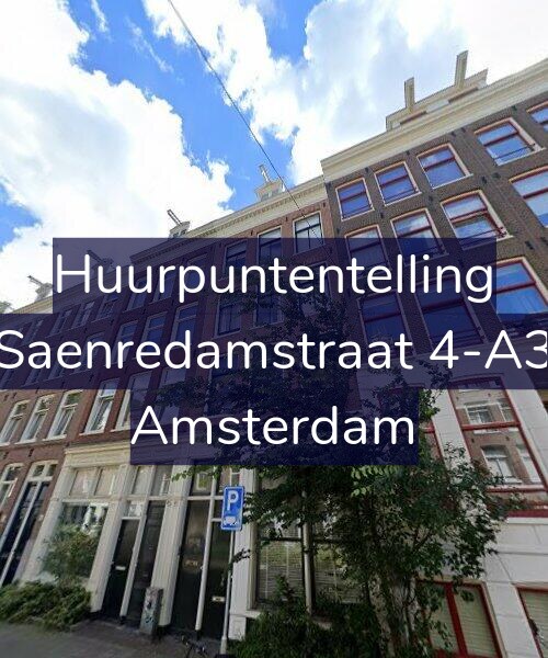 Foto gevel Huurpuntentelling voor Saenredamstraat 4-A3, Amsterdam