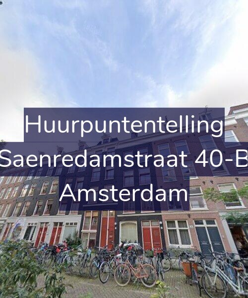 Foto gevel Huurpuntentelling voor Saenredamstraat 40-B, Amsterdam