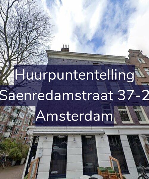 Foto gevel Huurpuntentelling voor Saenredamstraat 37-2, Amsterdam