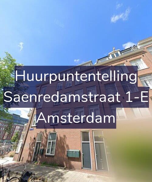 Foto gevel Huurpuntentelling voor Saenredamstraat 1-E, Amsterdam