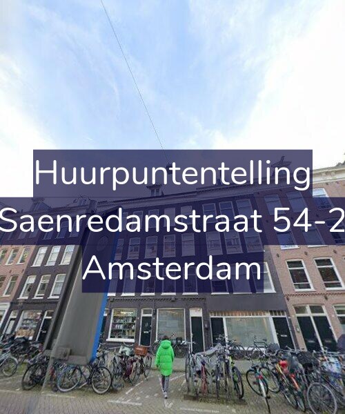 Foto gevel Huurpuntentelling voor Saenredamstraat 54-2, Amsterdam