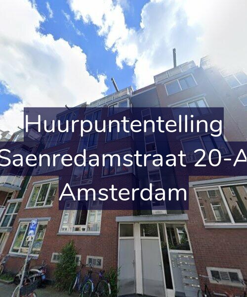 Foto gevel Huurpuntentelling voor Saenredamstraat 20-A, Amsterdam
