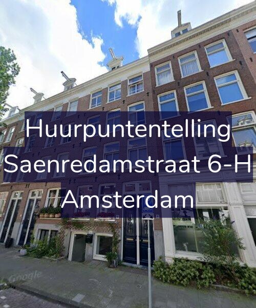 Foto gevel Huurpuntentelling voor Saenredamstraat 6-H, Amsterdam