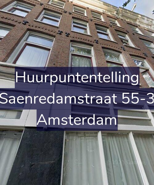 Foto gevel Huurpuntentelling voor Saenredamstraat 55-3, Amsterdam