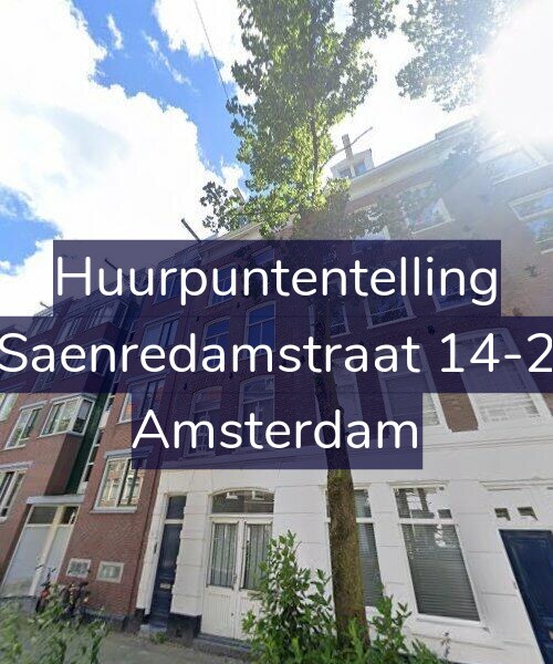 Foto gevel Huurpuntentelling voor Saenredamstraat 14-2, Amsterdam