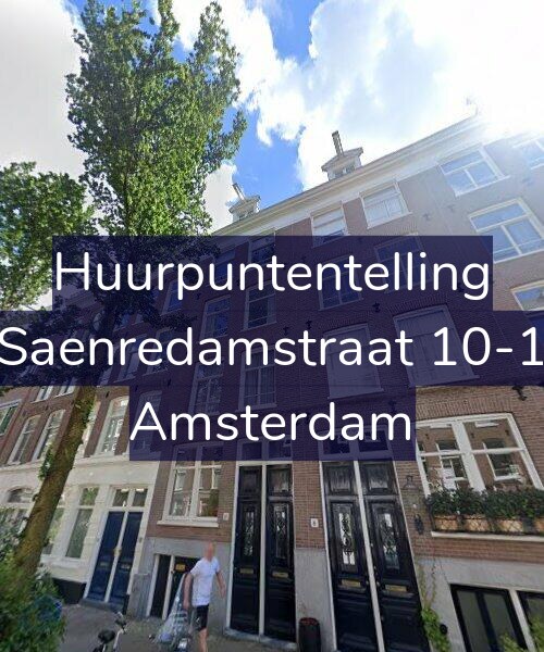 Foto gevel Huurpuntentelling voor Saenredamstraat 10-1, Amsterdam