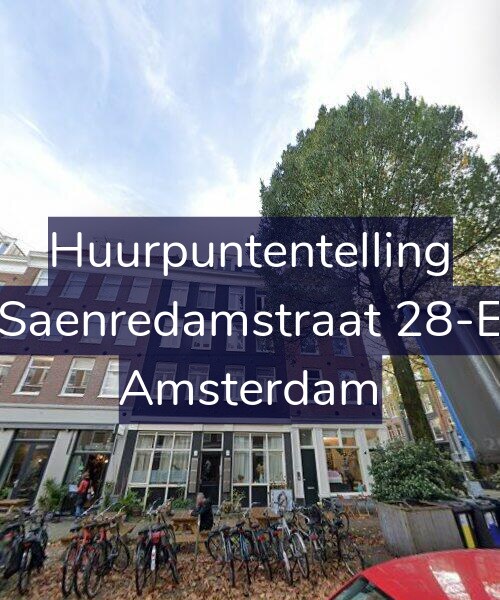 Foto gevel Huurpuntentelling voor Saenredamstraat 28-E, Amsterdam