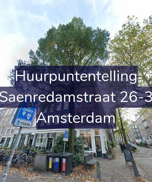 Foto gevel Huurpuntentelling voor Saenredamstraat 26-3, Amsterdam