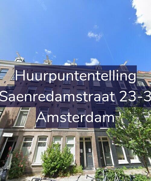 Foto gevel Huurpuntentelling voor Saenredamstraat 23-3, Amsterdam