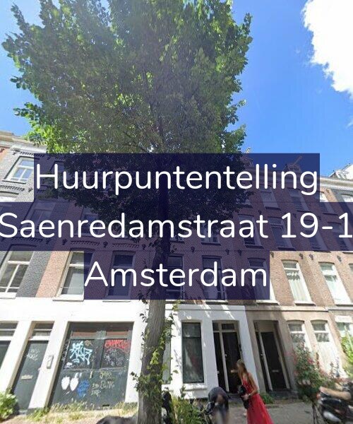 Foto gevel Huurpuntentelling voor Saenredamstraat 19-1, Amsterdam