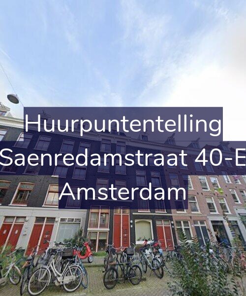 Foto gevel Huurpuntentelling voor Saenredamstraat 40-E, Amsterdam