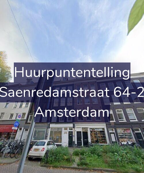Foto gevel Huurpuntentelling voor Saenredamstraat 64-2, Amsterdam
